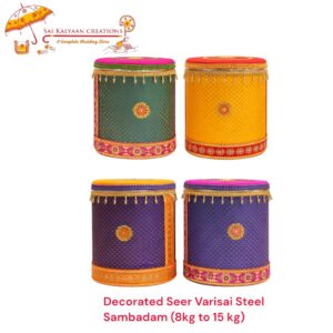 decorated seer varisai steel sambadam (8kg–15kg)