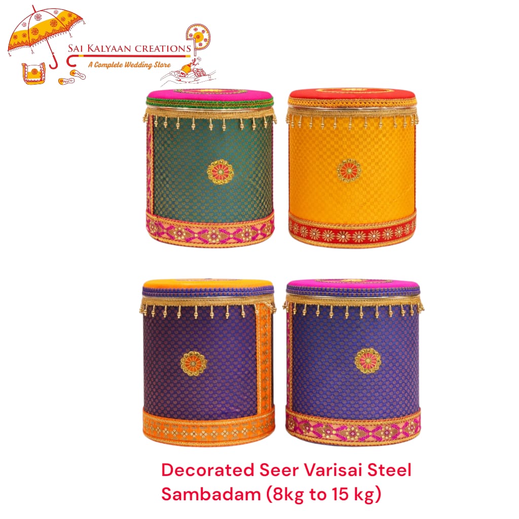 decorated seer varisai steel sambadam (8kg–15kg) decorated seer varisai steel sambadam (8kg–15kg)