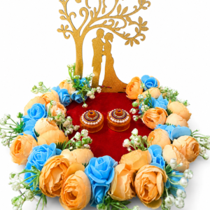 handmade engagement ring exchange ceremony tray for weddings design 2
