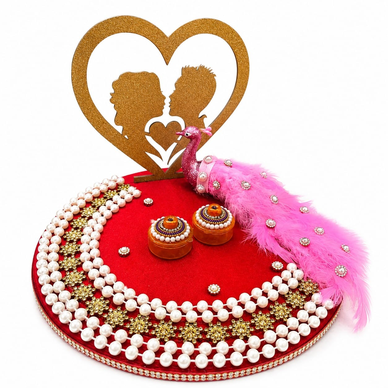 handmade engagement ring exchange ceremony tray for weddings design 14