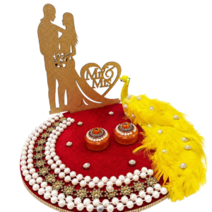 handmade engagement ring exchange ceremony tray for weddings design 12