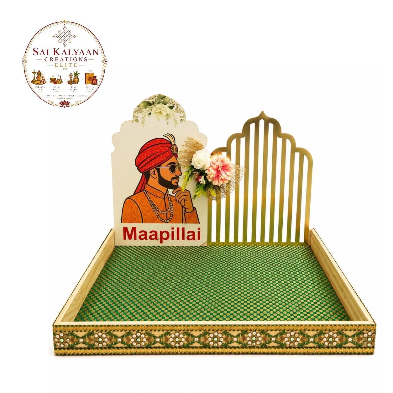 handmade bride groom wedding tray