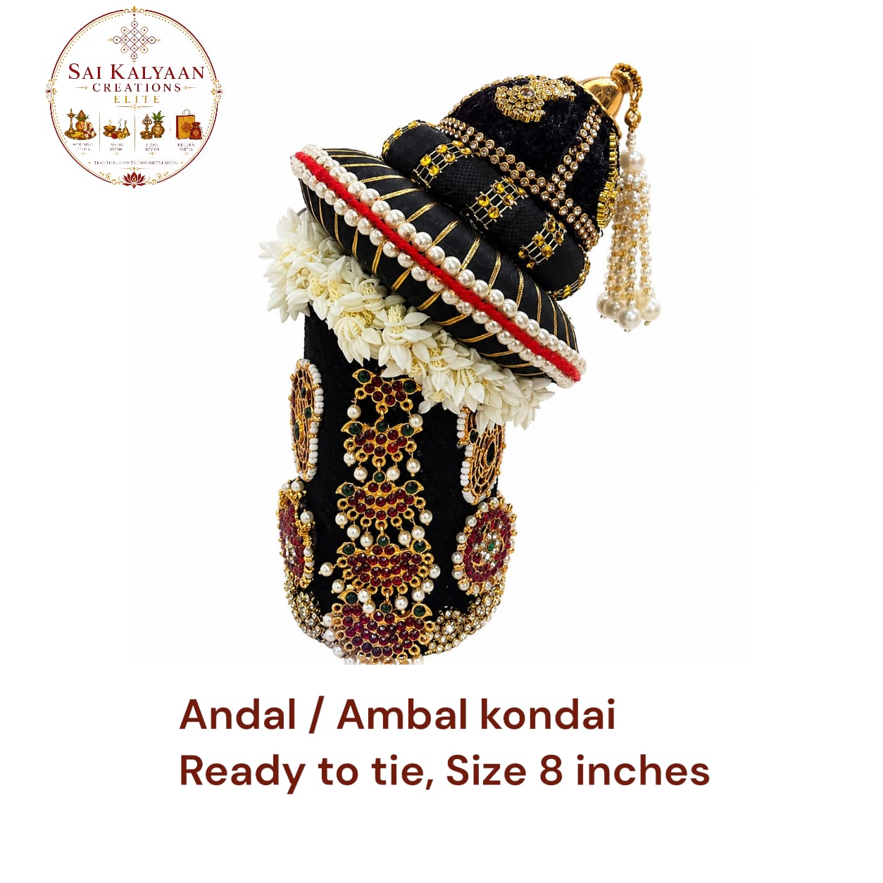 handcrafted andal / ambal kondai handcrafted andal / ambal kondai