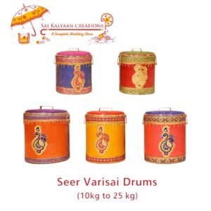 premium stainless steel seer varisai drum