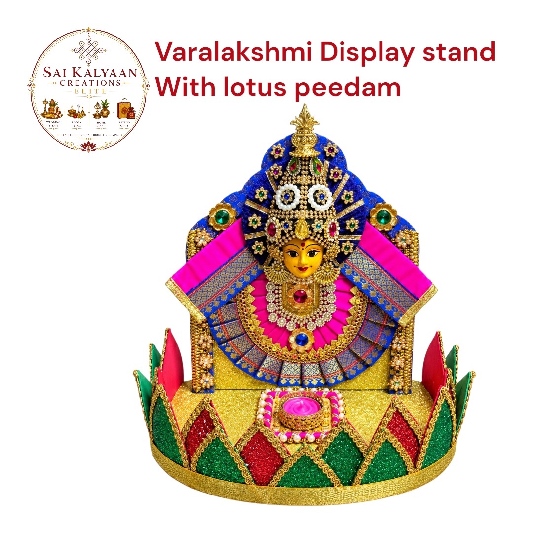 Varalakshmi display stand with Lotus Peedam 1033920